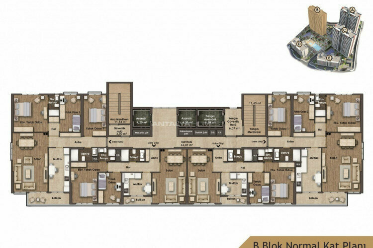 Квартира 3+1 в Картале, Стамбул, Турция | SBB-46481