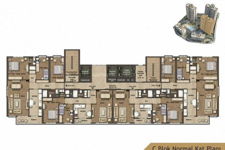 Квартира 3+1 в Картале, Стамбул, Турция | SBB-46481