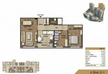 Квартира 3+1 в Картале, Стамбул, Турция | SBB-46481