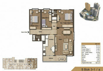 Квартира 3+1 в Картале, Стамбул, Турция | SBB-46481