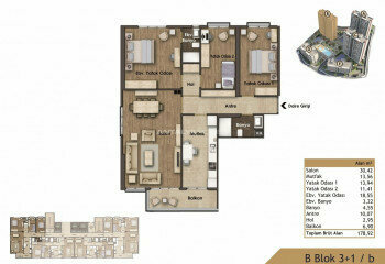 Квартира 3+1 в Картале, Стамбул, Турция | SBB-46481