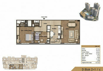 Квартира 3+1 в Картале, Стамбул, Турция | SBB-46481