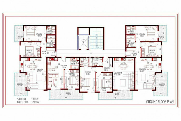 Квартира 1+1 в Каргыджаке, Алания, Турция | PTE-11894