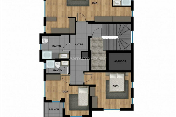 Квартира 1+1 в Муратпаше, Анталия, Турция | PTE-45609