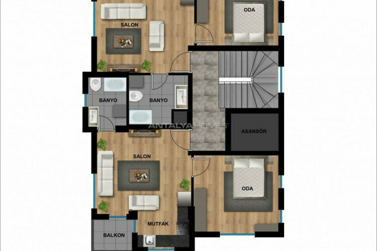 Квартира 3+1 в Муратпаше, Анталия, Турция | SBB-45610