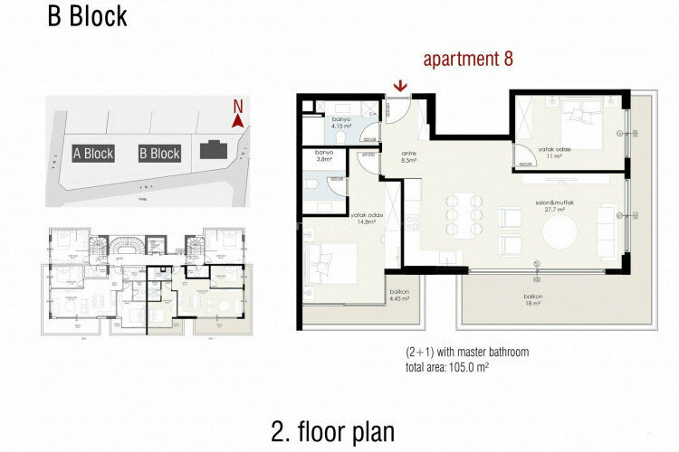 Квартира 2+1 в Анталии, Турция | SBB-45111