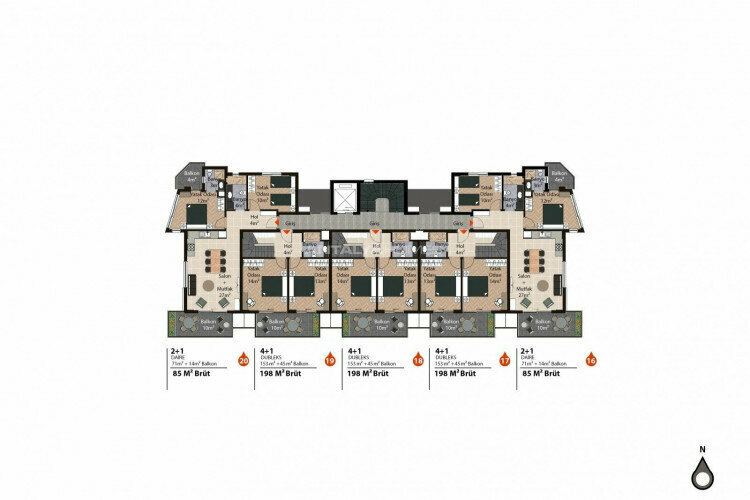 Квартира 1+1 в Анталии, Турция | PTE-45114
