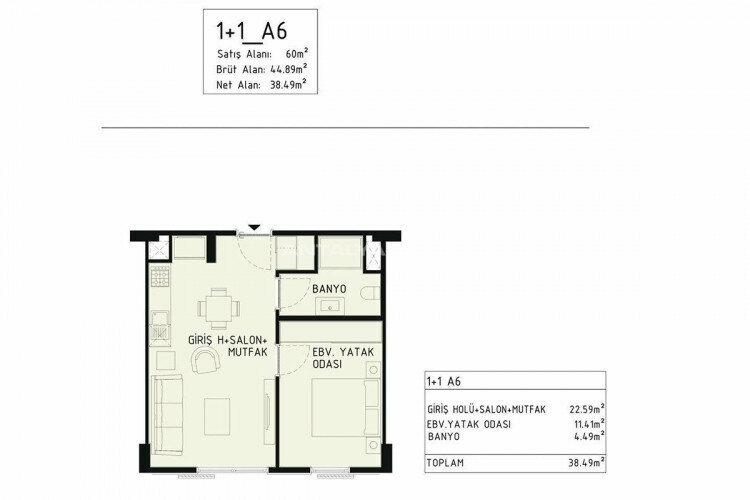 Квартира 2+1 в Кепезе, Анталия, Турция | PBB-44852