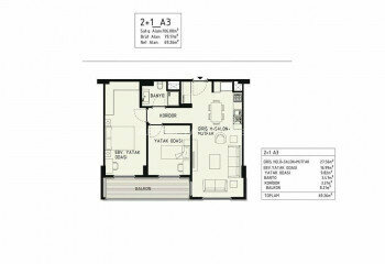 Квартира 2+1 в Кепезе, Анталия, Турция | PBB-44852