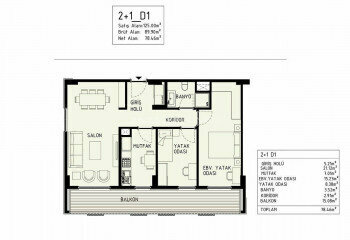 Квартира 2+1 в Кепезе, Анталия, Турция | PBB-44852