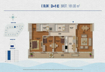 Квартира 3+1 в Стамбуле, Турция | PKK-46423