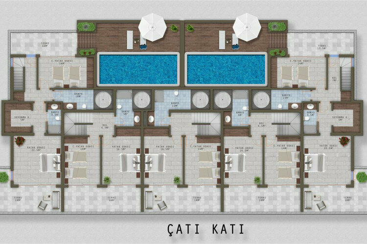 Квартира 2+1 в Каргыджаке, Алания, Турция | PTE-13769