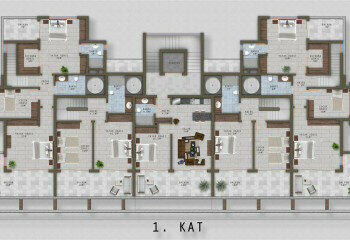 Квартира 2+1 в Каргыджаке, Алания, Турция | PTE-13769