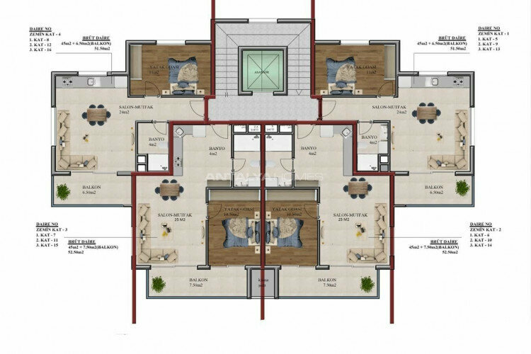 Квартира 2+1 в Анталии, Турция | PBB-45180