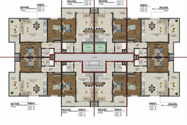 Квартира 4+1 в Анталии, Турция | STE-45181