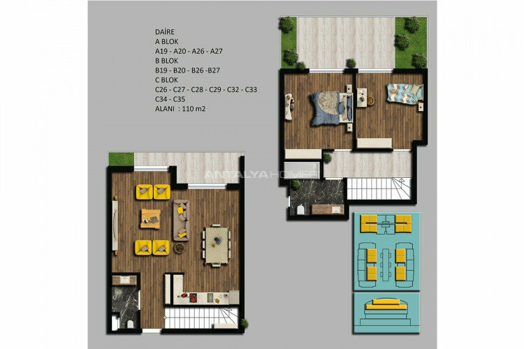 Квартира 2+1 в Коньяалты, Анталия, Турция | SBB-45197