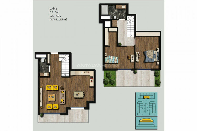 Квартира 2+1 в Коньяалты, Анталия, Турция | SBB-45197