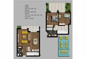 Квартира 2+1 в Коньяалты, Анталия, Турция | SBB-45197