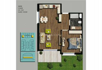 Квартира 2+1 в Коньяалты, Анталия, Турция | SBB-45197