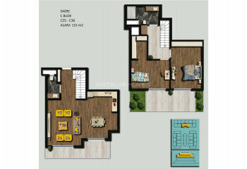 Квартира 2+1 в Коньяалты, Анталия, Турция | SBB-45197