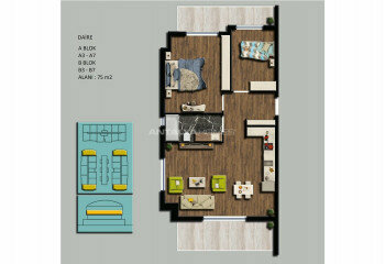 Квартира 2+1 в Коньяалты, Анталия, Турция | SBB-45197