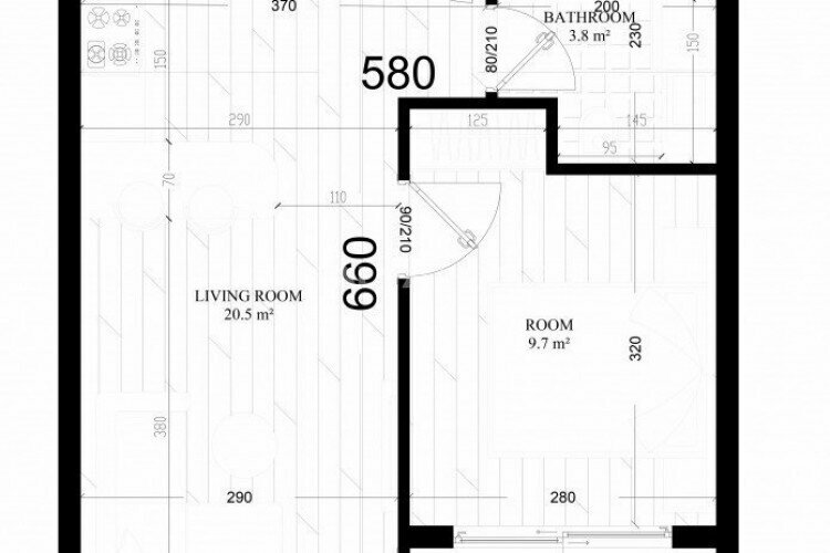 Квартира 2+1 в Анталии, Турция | PTE-45185