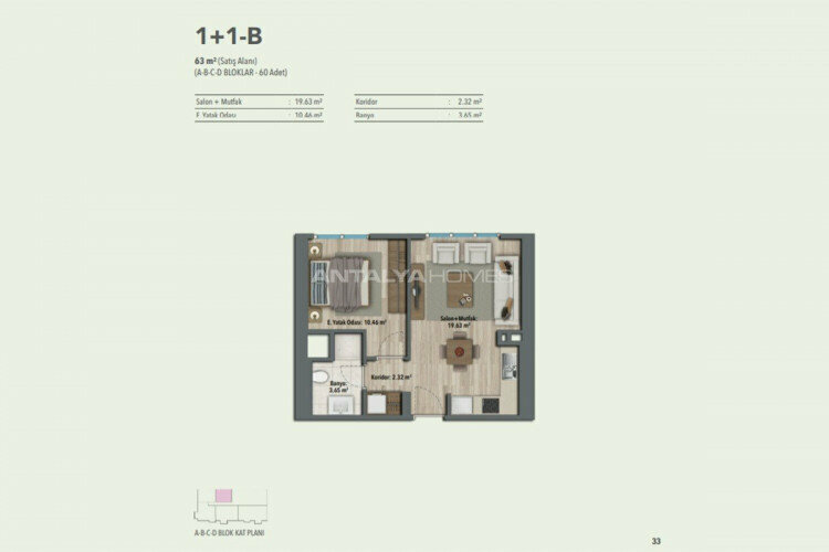 Квартира 2+1 в Малтепе, Стамбул, Турция | STE-46309