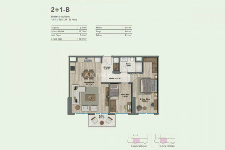 Квартира 2+1 в Малтепе, Стамбул, Турция | STE-46309