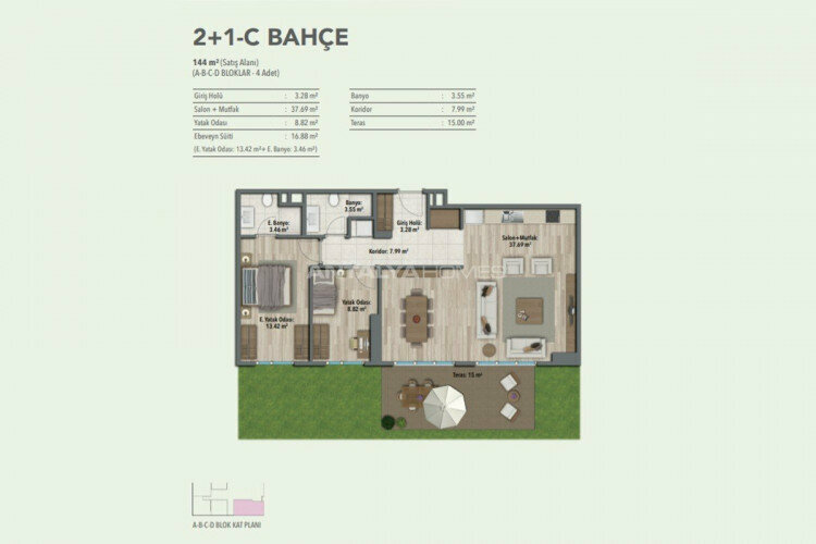 Квартира 2+1 в Малтепе, Стамбул, Турция | STE-46309