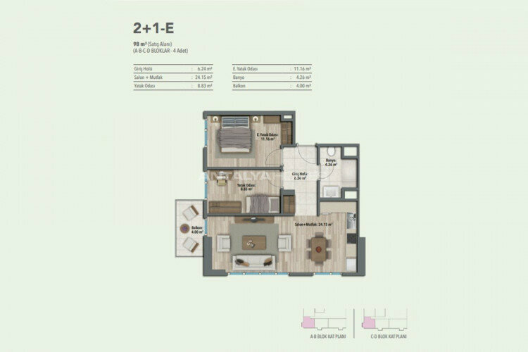 Квартира 2+1 в Малтепе, Стамбул, Турция | STE-46309