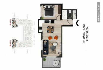 Квартира 2+1 в Анталии, Турция | STE-45215