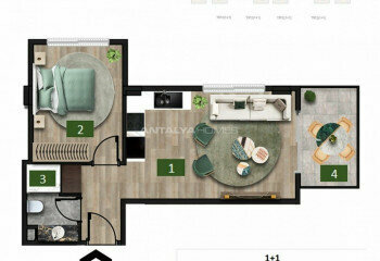 Квартира 2+1 в Анталии, Турция | STE-45215