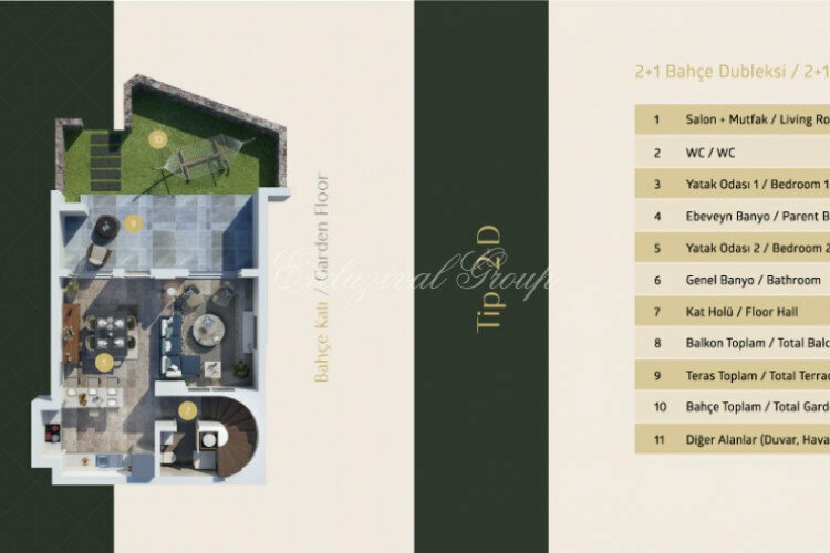 Квартира 2+1 в Бодруме, Турция | STE-10638