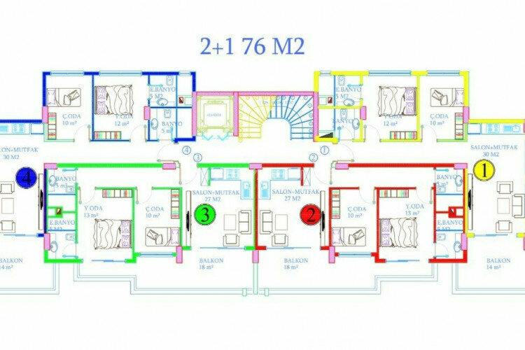 Квартира 2+1 в Анталии, Турция | PKK-45228