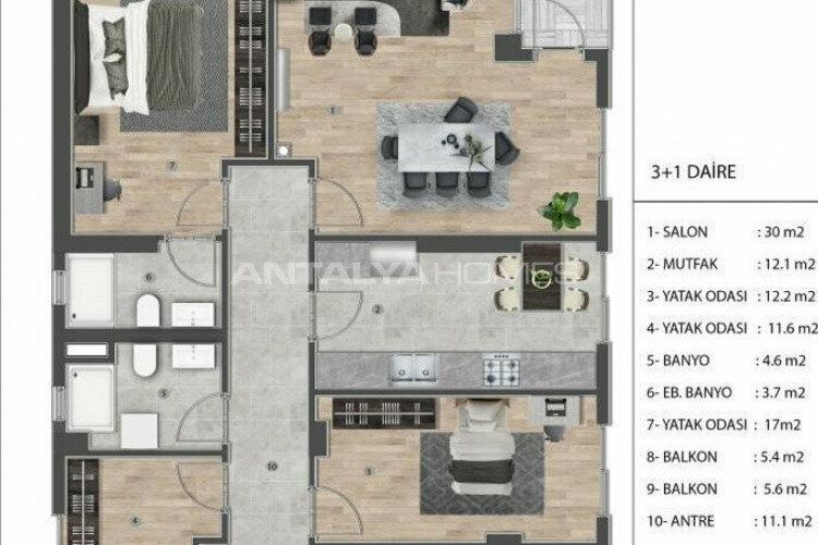 Квартира 3+1 в Ялове, Турция | PBB-46973