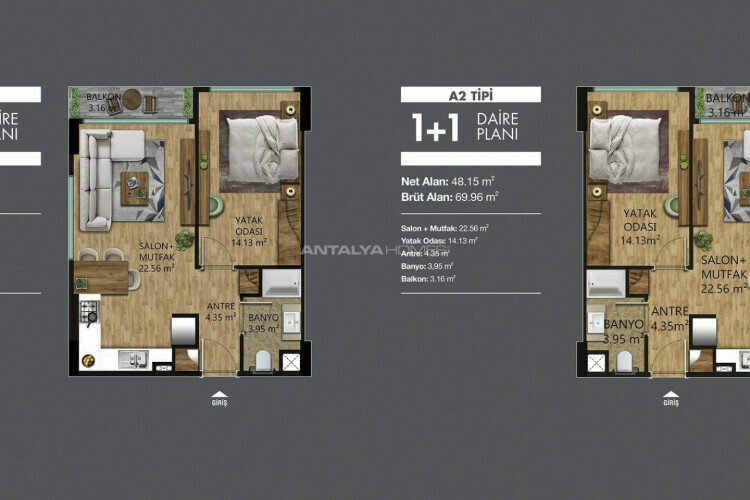 Квартира 1+1 в Ялове, Турция | PTE-46968