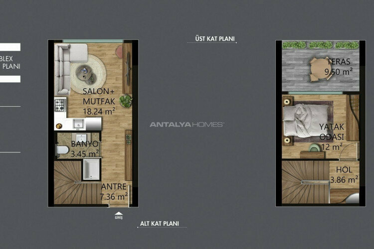 Квартира 1+1 в Ялове, Турция | PTE-46968