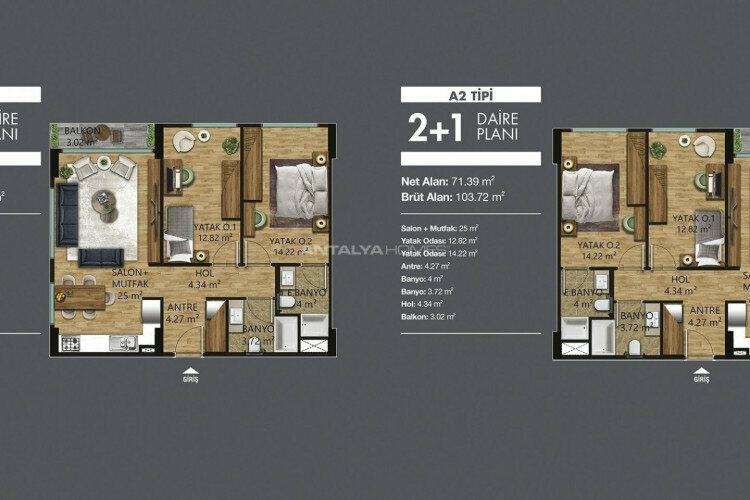 Квартира 1+1 в Ялове, Турция | PTE-46968