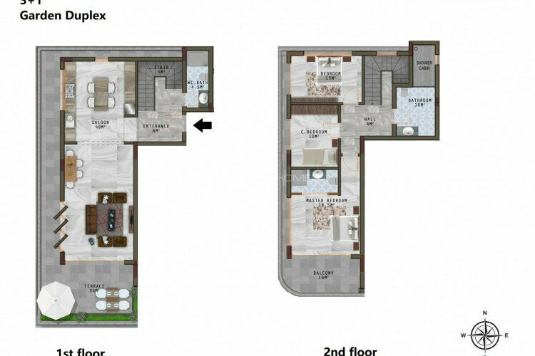 Квартира 2+1 в Анталии, Турция | STE-45251