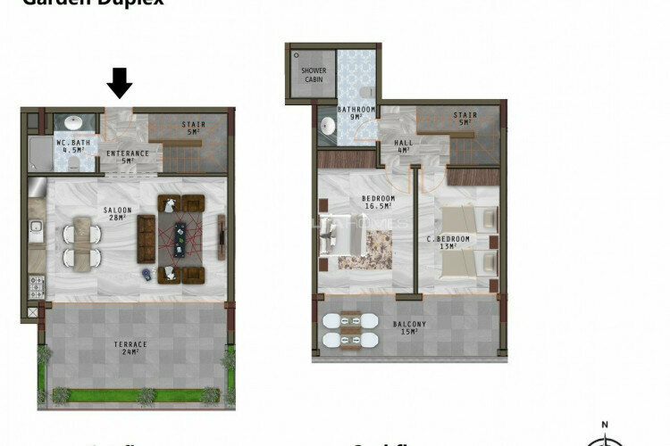 Квартира 2+1 в Анталии, Турция | STE-45251