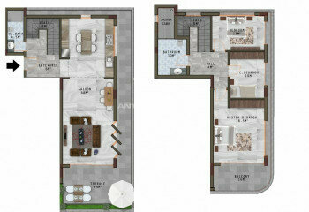 Квартира 2+1 в Анталии, Турция | STE-45251