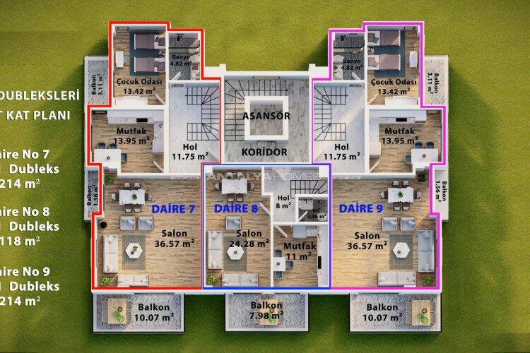 Квартира 4+1 в Анталии, Турция | PTE-45142