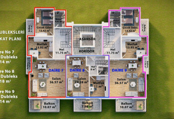 Квартира 4+1 в Анталии, Турция | PTE-45142