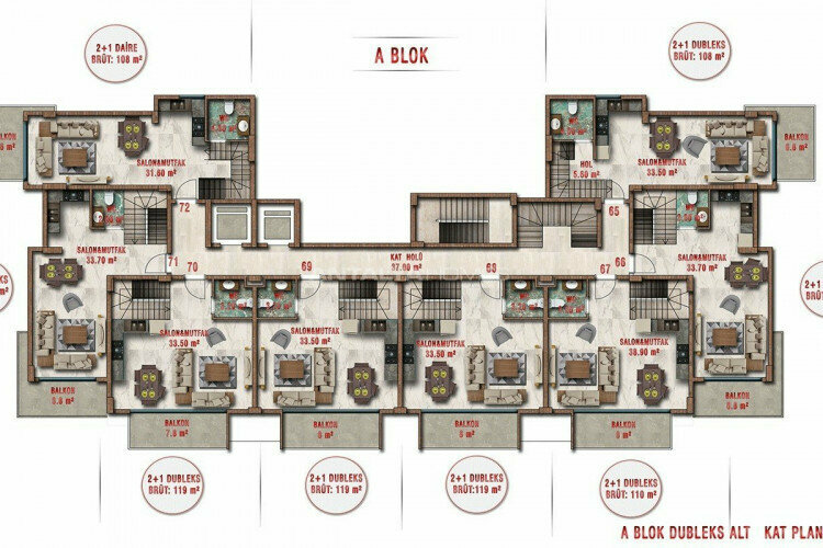Квартира 2+1 в Анталии, Турция | PKK-44994