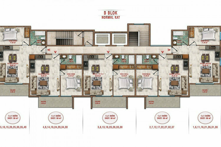 Квартира 2+1 в Анталии, Турция | PKK-44994