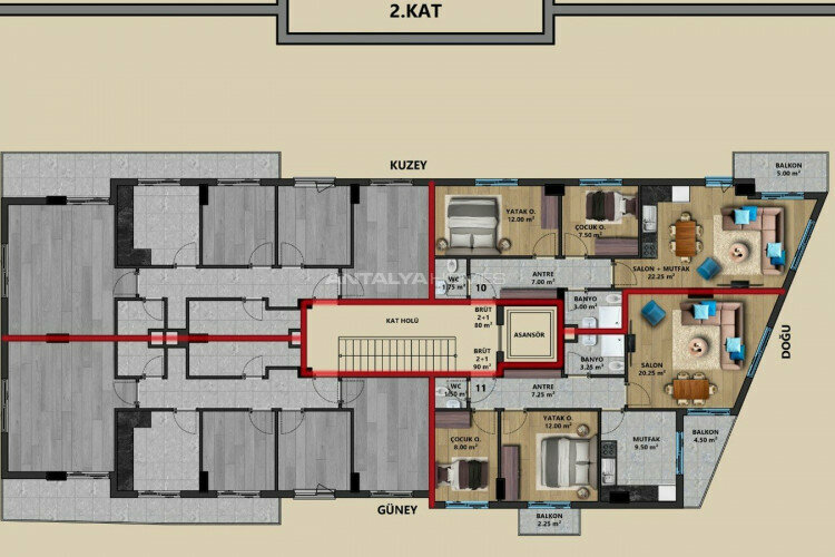 Квартира 4+1 в Муратпаше, Анталия, Турция | STE-45285
