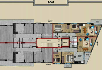 Квартира 4+1 в Муратпаше, Анталия, Турция | STE-45285