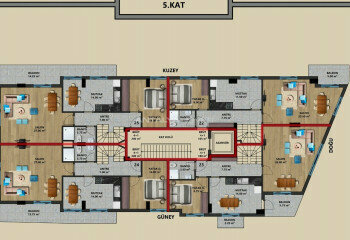 Квартира 4+1 в Муратпаше, Анталия, Турция | STE-45285