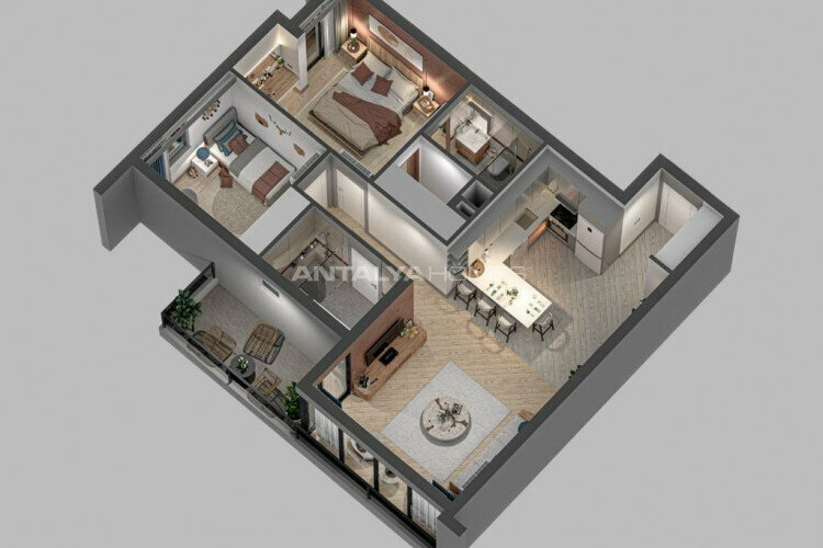 Квартира 1+1 в Анталии, Турция | SBB-45298