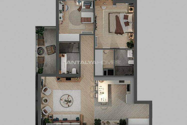 Квартира 2+1 в Анталии, Турция | STE-45299